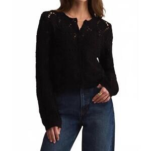 NEW Z SUPPLY rosalyn cardigan sweater in black